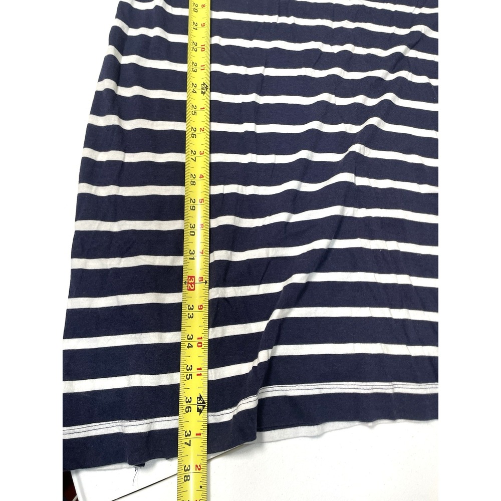 Chelsea & Theodore Summer Beach Dress Nautical Striped Pima Cotton Modal Large - Picture 6 of 7